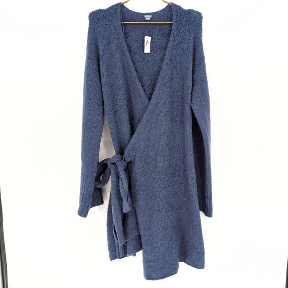 Aerie Alpaca Wool Women's Wrap Cardigan Sweater Dress Plush Robe - Size M - NWT - Picture 2 of 10